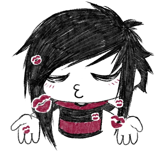 💋 Стикер «Emos not dead» для Telegram