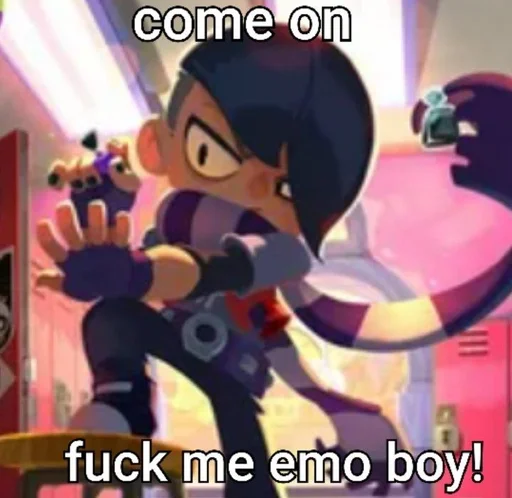 🫢 Стикер «~*_*emo sucks*_*» для Telegram