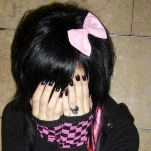 🫣 Стикер «~*_*emo sucks*_*» для Telegram