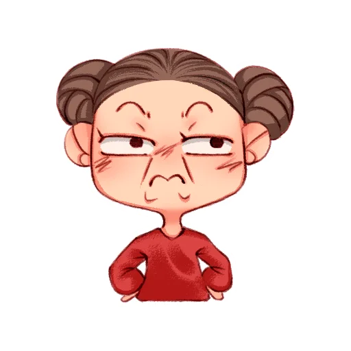 😠 Стикер «Emotional Ariya» для Telegram