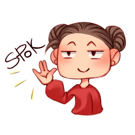 🖖 Стикер «Emotional Ariya» для Telegram