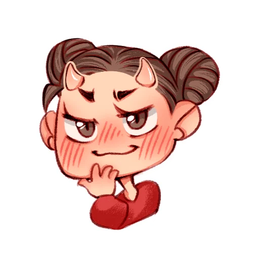 😈 Стикер «Emotional Ariya» для Telegram