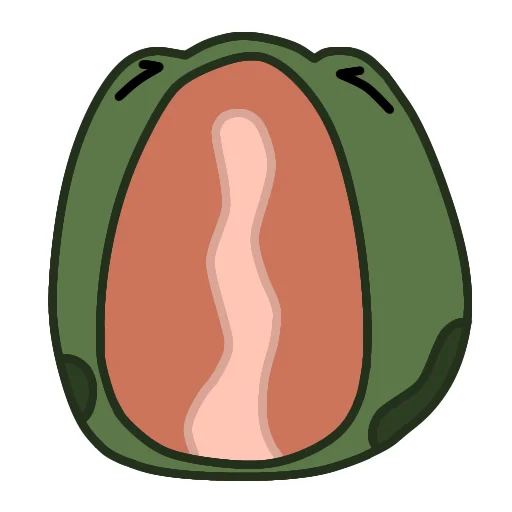 😮 Стикер «Эмоциональный Квак» для Telegram