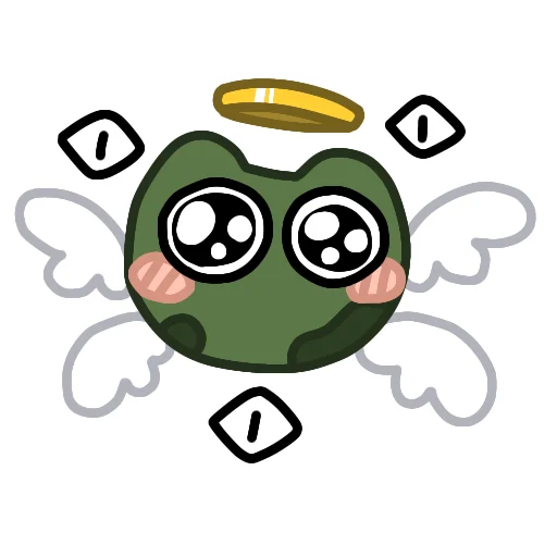 😇 Стикер «Эмоциональный Квак» для Telegram