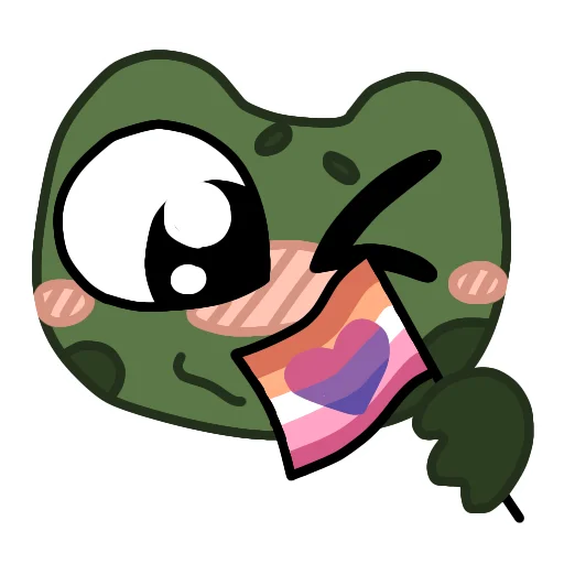 🏳️‍🌈 Стикер «Эмоциональный Квак» для Telegram