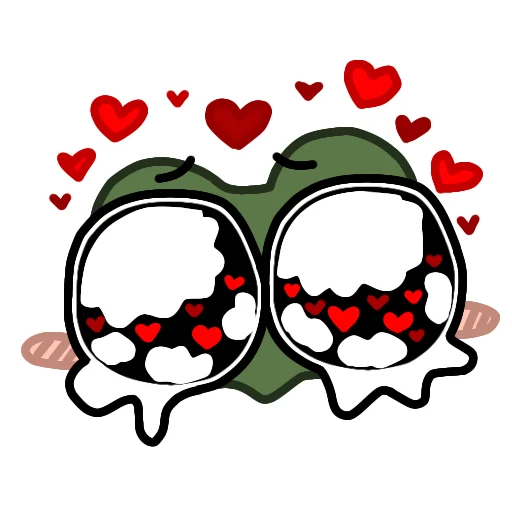 💞 Стикер «Эмоциональный Квак» для Telegram