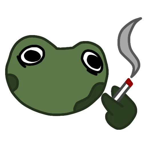 🚬 Стикер «Эмоциональный Квак» для Telegram