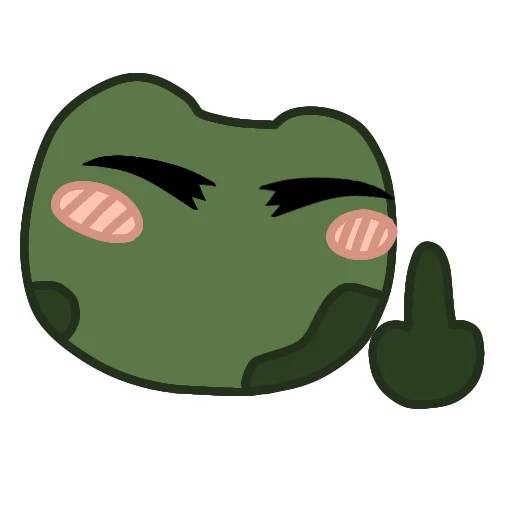 🖕 Стикер «Эмоциональный Квак» для Telegram
