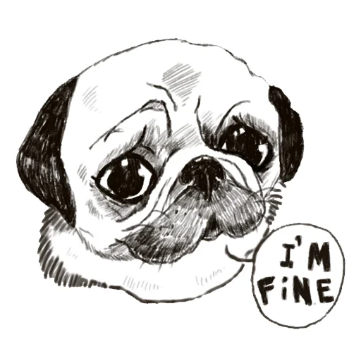 😔 Стикер «Emotional animals» для Telegram
