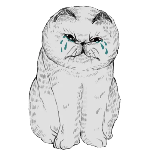 😭 Стикер «Emotional animals» для Telegram
