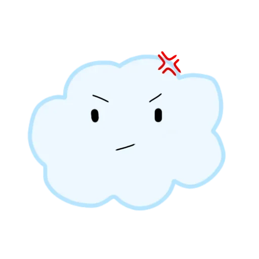 😫 Стикер «Emotional Cloud» для Telegram