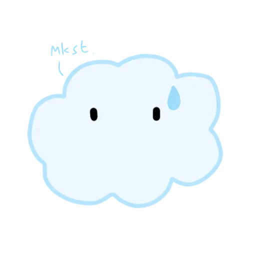 🥳 Стикер «Emotional Cloud» для Telegram