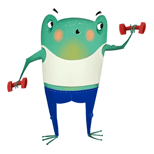 💪 Стикер «Лягуха» для Telegram