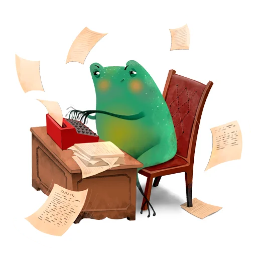📕 Стикер «Лягуха» для Telegram