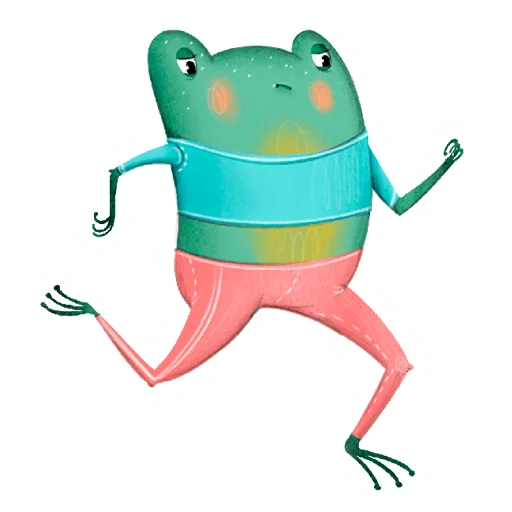 🏃‍♀️ Стикер «Лягуха» для Telegram