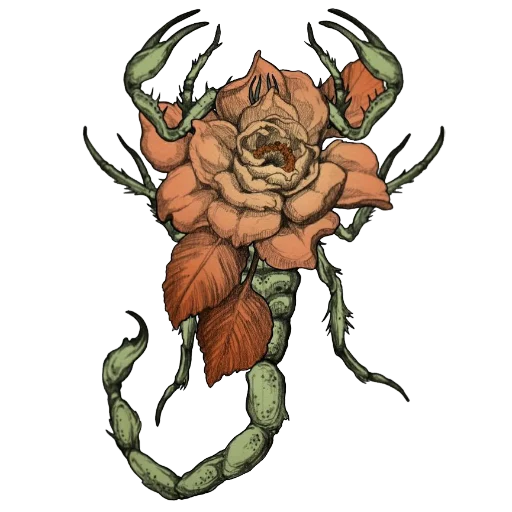 🦂 Стикер «Enchanted garden» для Telegram