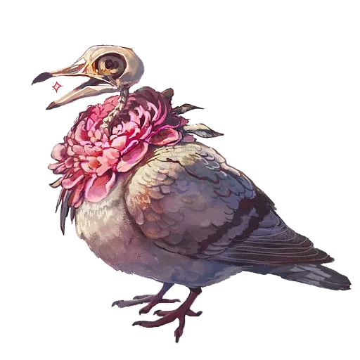 🦤 Стикер «Enchanted garden» для Telegram