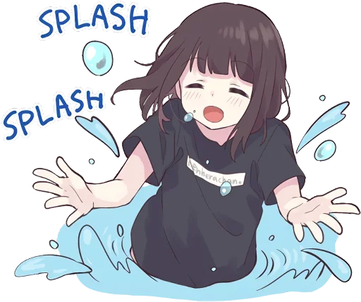 💦 Стикер «English Chatting» для Telegram