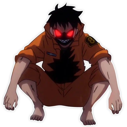 😈 Стикер «Enen no shouboutai / Пламенная бригада пожарных» для Telegram