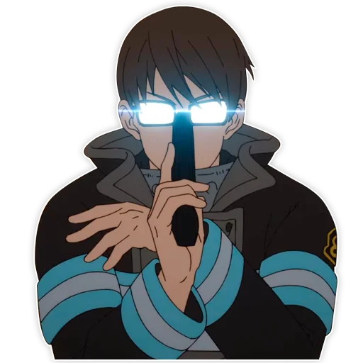 😎 Стикер «Enen no shouboutai / Пламенная бригада пожарных» для Telegram
