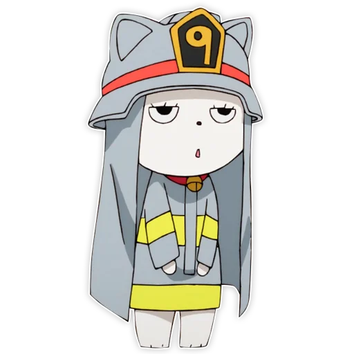🐱 Стикер «Enen no shouboutai / Пламенная бригада пожарных» для Telegram