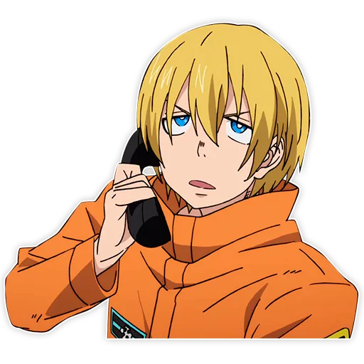 🤨 Стикер «Enen no shouboutai / Пламенная бригада пожарных» для Telegram
