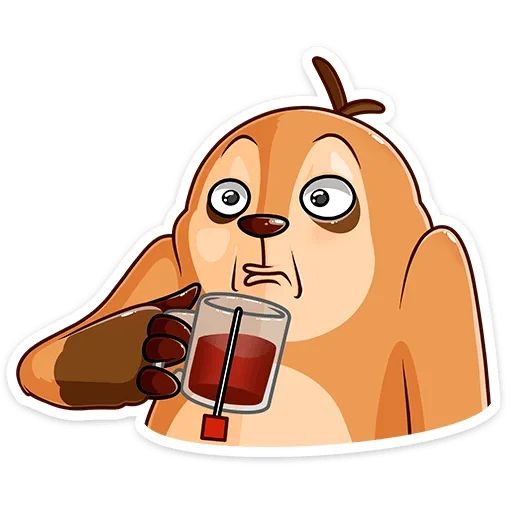 🍵 Стикер «Бодрый Эл» для Telegram