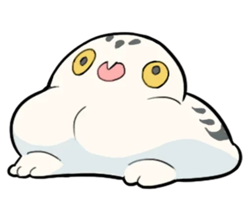 🤪 Стикер «Energetic Snowy Owls» для Telegram