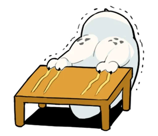 😡 Стикер «Energetic Snowy Owls» для Telegram