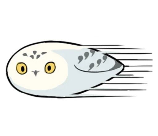 Стикерпак Energetic Snowy Owls для Telegram