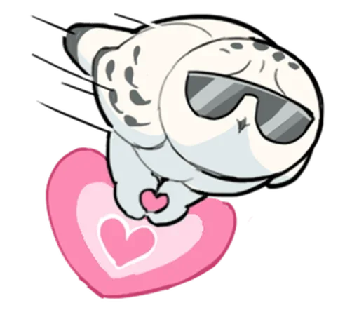 💗 Стикер «Energetic Snowy Owls» для Telegram