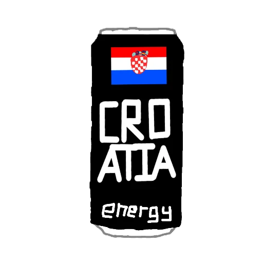 🇭🇷 Стикер «Energy drinks empire» для Telegram