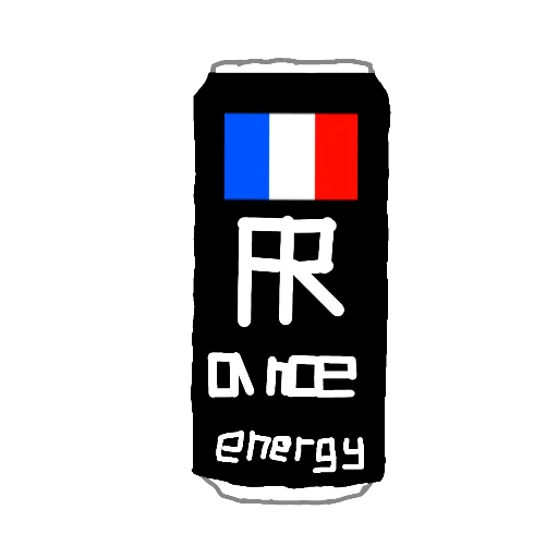 🇫🇷 Стикер «Energy drinks empire» для Telegram
