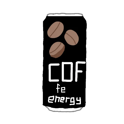 ☕ Стикер «Energy drinks empire» для Telegram
