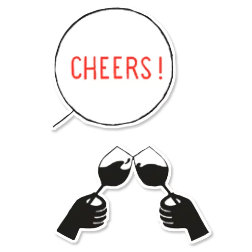 🥂 Стикер «English» для Telegram