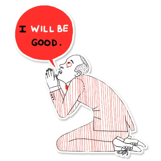 🙏 Стикер «English» для Telegram