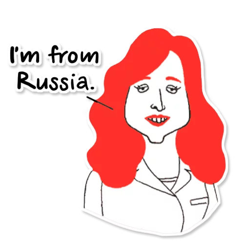 🇷🇺 Стикер «English» для Telegram