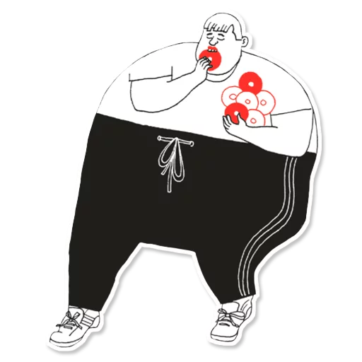 🍔 Стикер «English» для Telegram