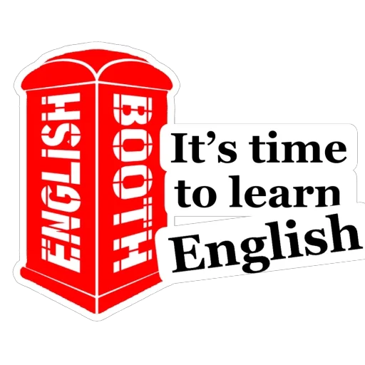 🫥 Стикер «English Booth» для Telegram
