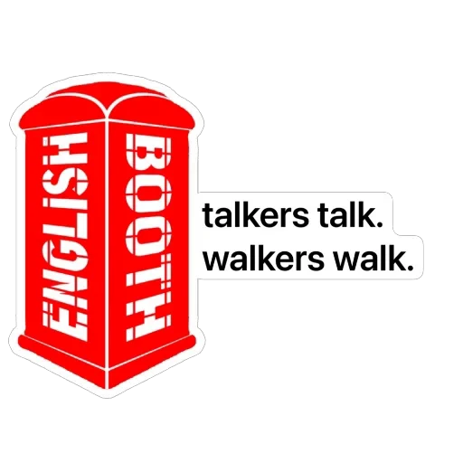 Стикерпак English Booth для Telegram