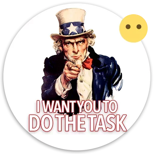 😏 Стикер «English Time» для Telegram
