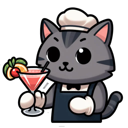 🍸 Стикер «Кот Василиск» для Telegram