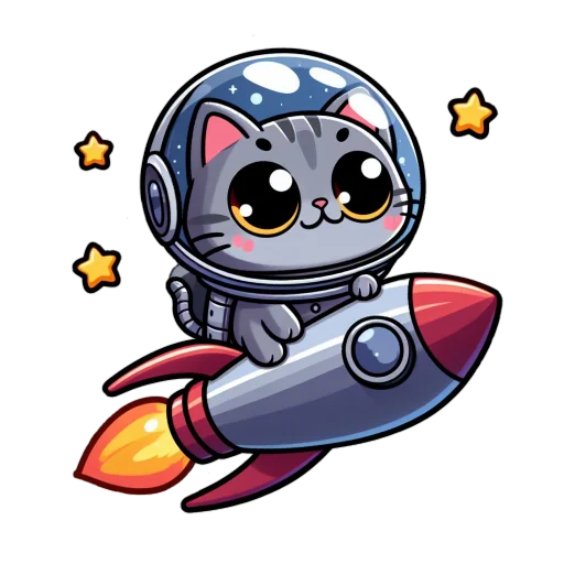 🚀 Стикер «Кот Василиск» для Telegram