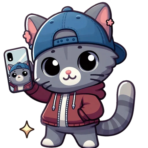 🤳 Стикер «Кот Василиск» для Telegram