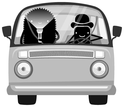 🚗 Стикер «enkodio» для Telegram