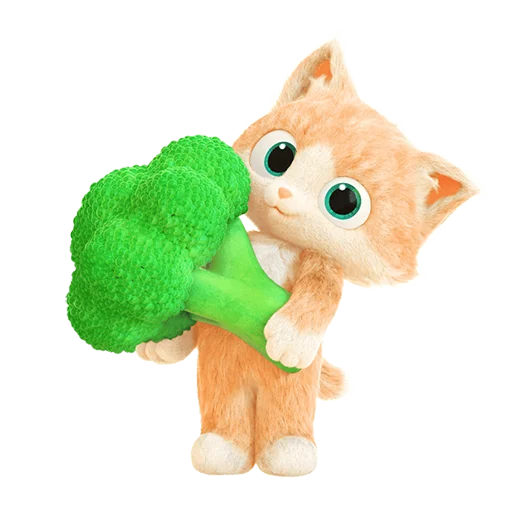 🥦 Стикер «Ennie and Yoyki» для Telegram