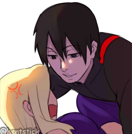 ❤️‍🔥 Стикер «Eno and Sai» для Telegram