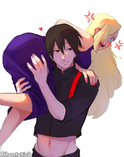 ❤️ Стикер «Eno and Sai» для Telegram