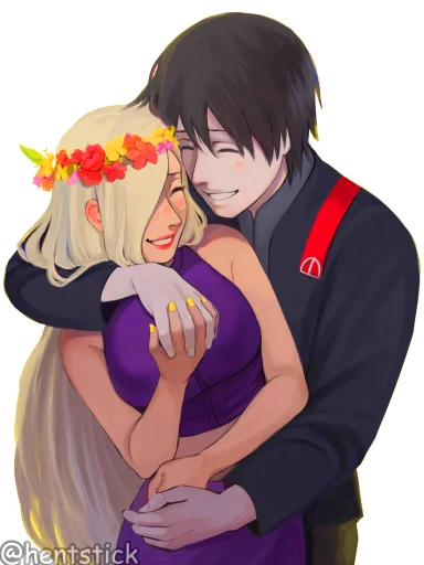 ❤️‍🔥 Стикер «Eno and Sai» для Telegram