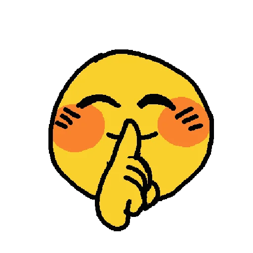 🤫 Стикер «enojicute» для Telegram